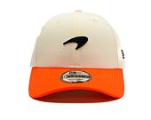 Kšiltovka New Era - F1 Contrast Visor 9FORTY - Mclaren Racing - Off White / Safety Orange