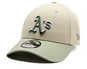 Kšiltovka New Era - MLB World Series Patch 9FORTY - Oakland Athletics - Cream / Mint Green