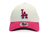 Kšiltovka New Era - MLB World Series Patch 9FORTY - LA Dodgers - Cream / Burgundy