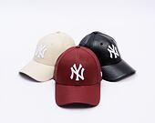 Dámská Kšiltovka New Era - MLB Crinkled PU 9FORTY - NY Yankees - Burgundy