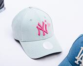 Dámská Kšiltovka New Era - MLB Denim Icon 9FORTY - NY Yankees - Pastel Blue / Pink