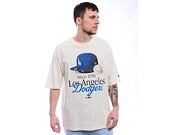 Triko New Era - MLB Script Graphic Tee - LA Dodgers - Off White