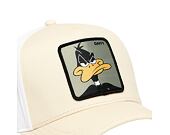 Kšiltovka Capslab - Trucker Looney Tunes - Daffy Duck - Cream / White